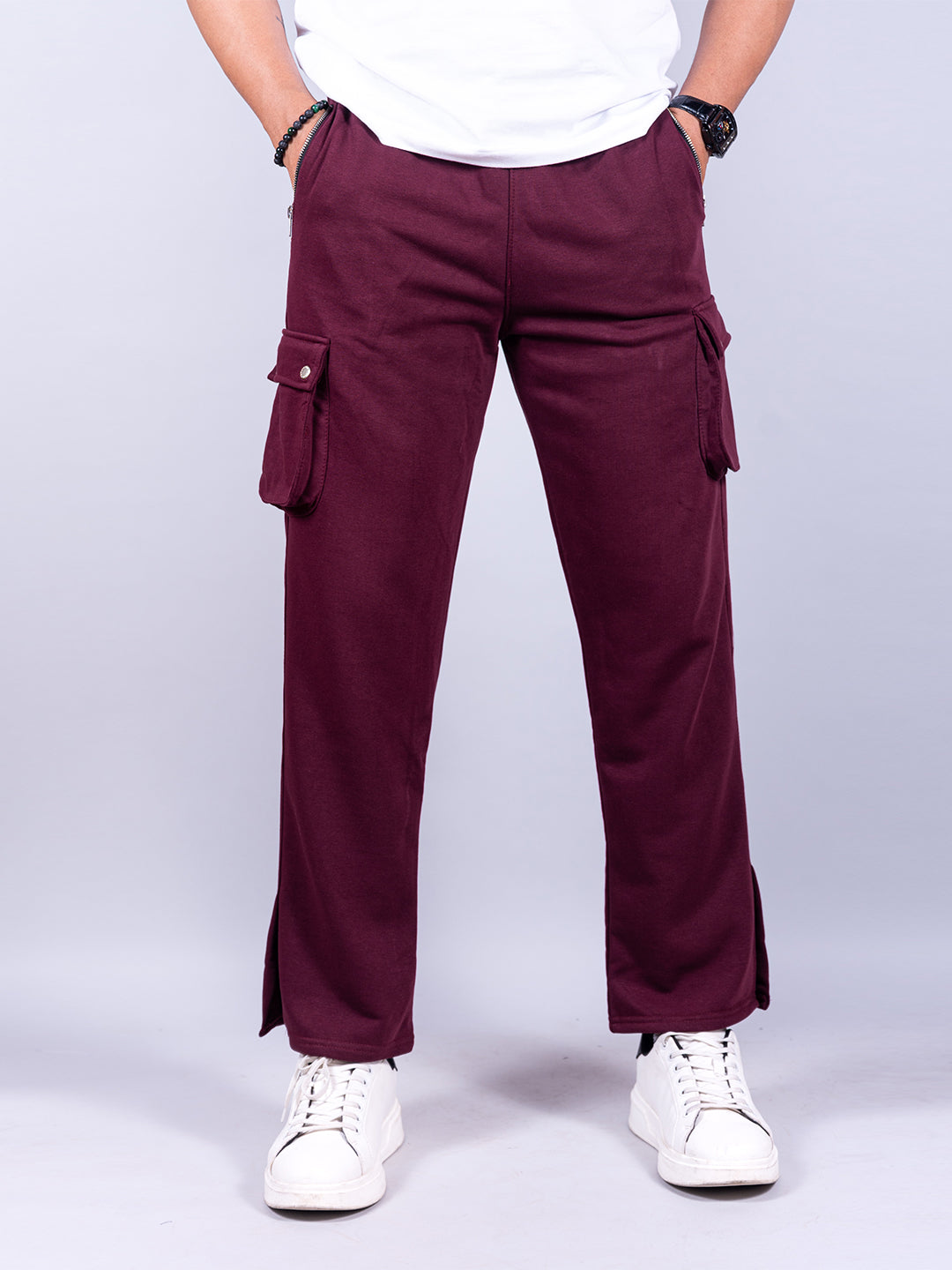 Buy Flat-Front Slim Fit Cargo Pants Online at Best Prices in India -  JioMart.